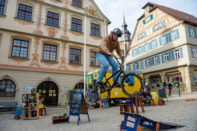 Vorführung auf dem Marktplatz